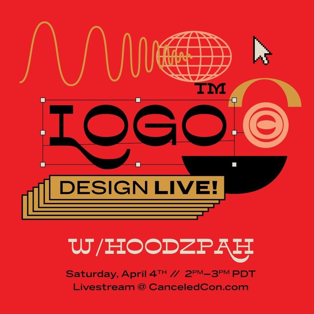 Hoodzpah on Instagram: “Designing A Logo Live! at #CanceledCon ⁠ Sat April 4th, 2:00-3:00 PDT