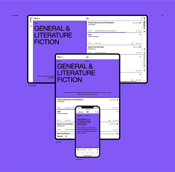 A—Book Modular Web Design Concept