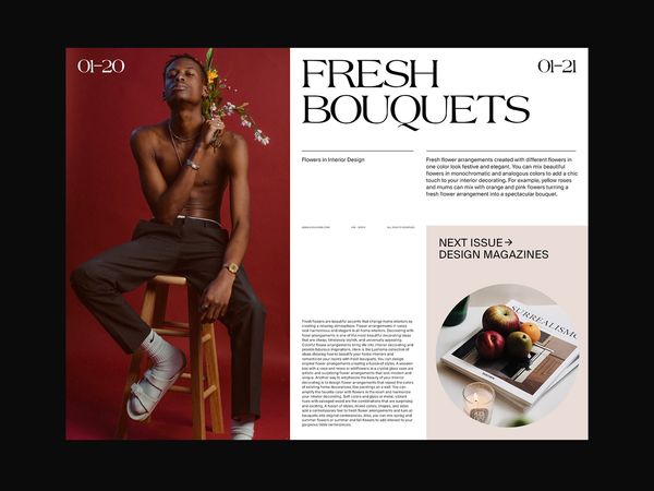 Magazine Layout by Marko Cvijetic on Dribbble