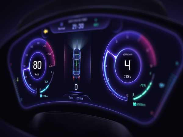 Car Dashboard by Jerry Lau | Dribbble | Dribbble