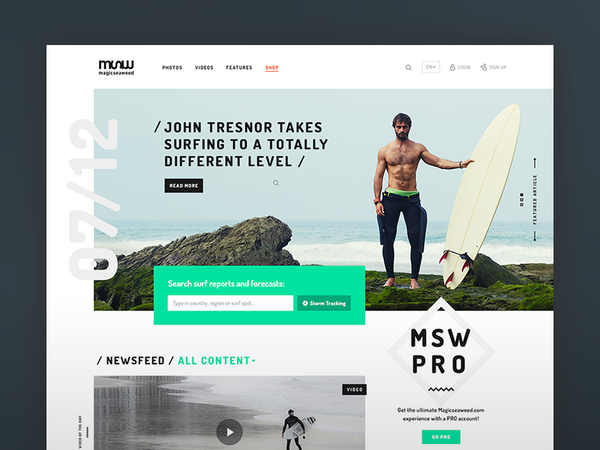 Dribbble - MSW Re-Design Concept by Mykolas Puodžiūnas