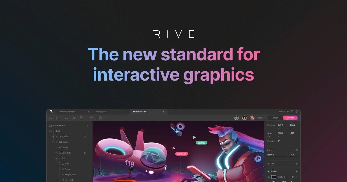 Rive - Build interactive animations that run anywhere