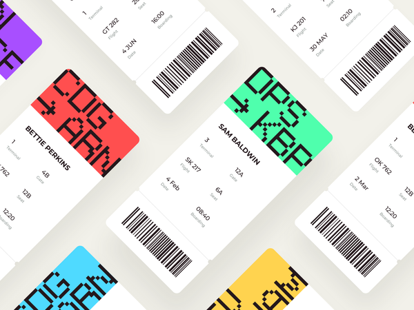 Daily UI 024 Boarding Pass by Olga Chernenka on Dribbble
