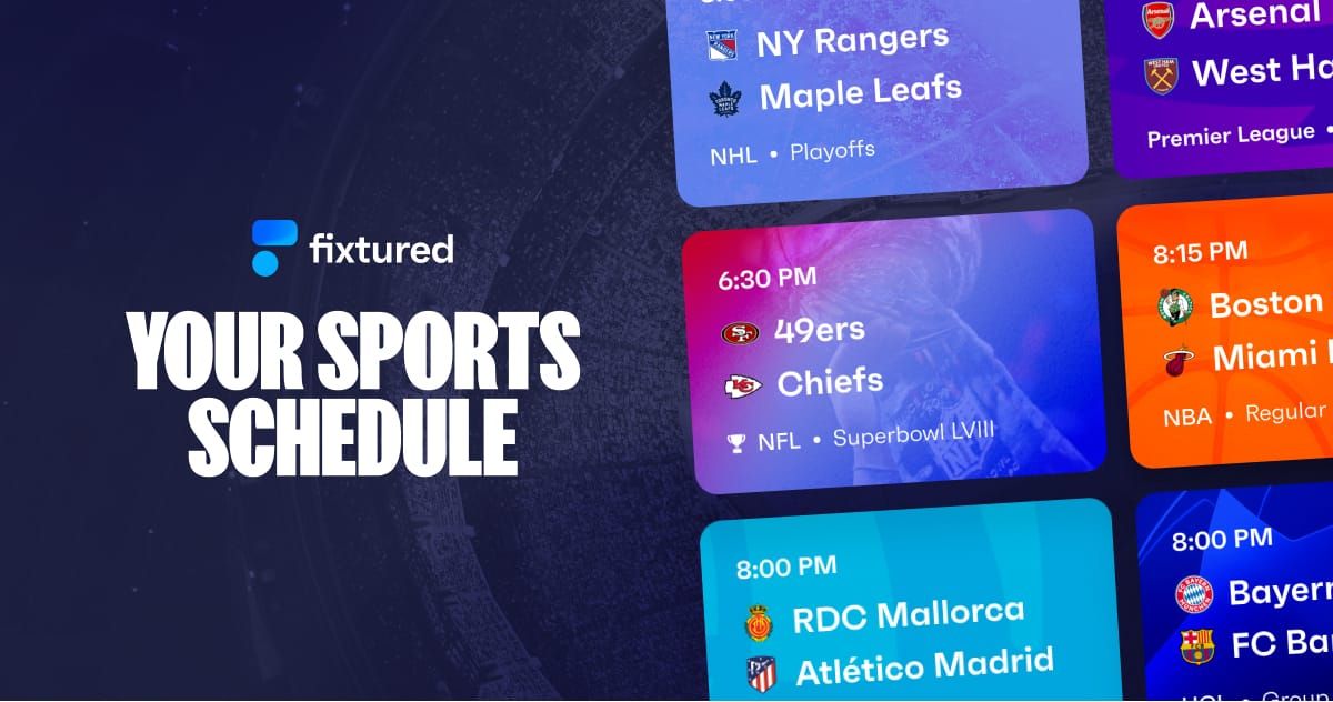 Fixtured | Your Sports Schedule