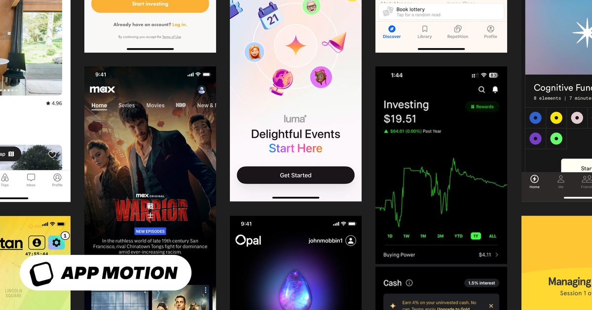 App Motion - Mobile motion design gallery