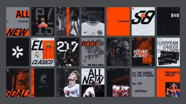 Brand New: New Logo and Identity for Kickbase by Studio zur Strassen and Mark O’Neill