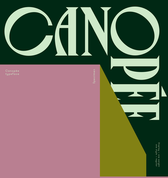 Canopée Typeface on Behance