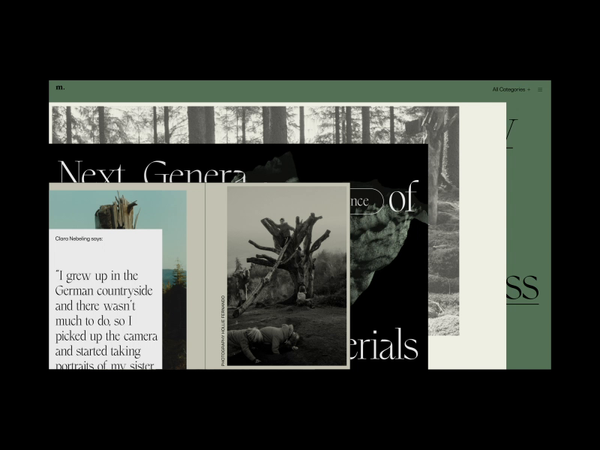 M. Editorial Website Cards Animation by Zhenya Rynzhuk on Dribbble