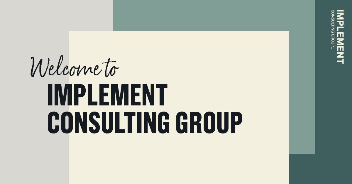 Implement Consulting Group | Implement Consulting Group