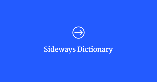 Cloud Computing - Sideways Dictionary