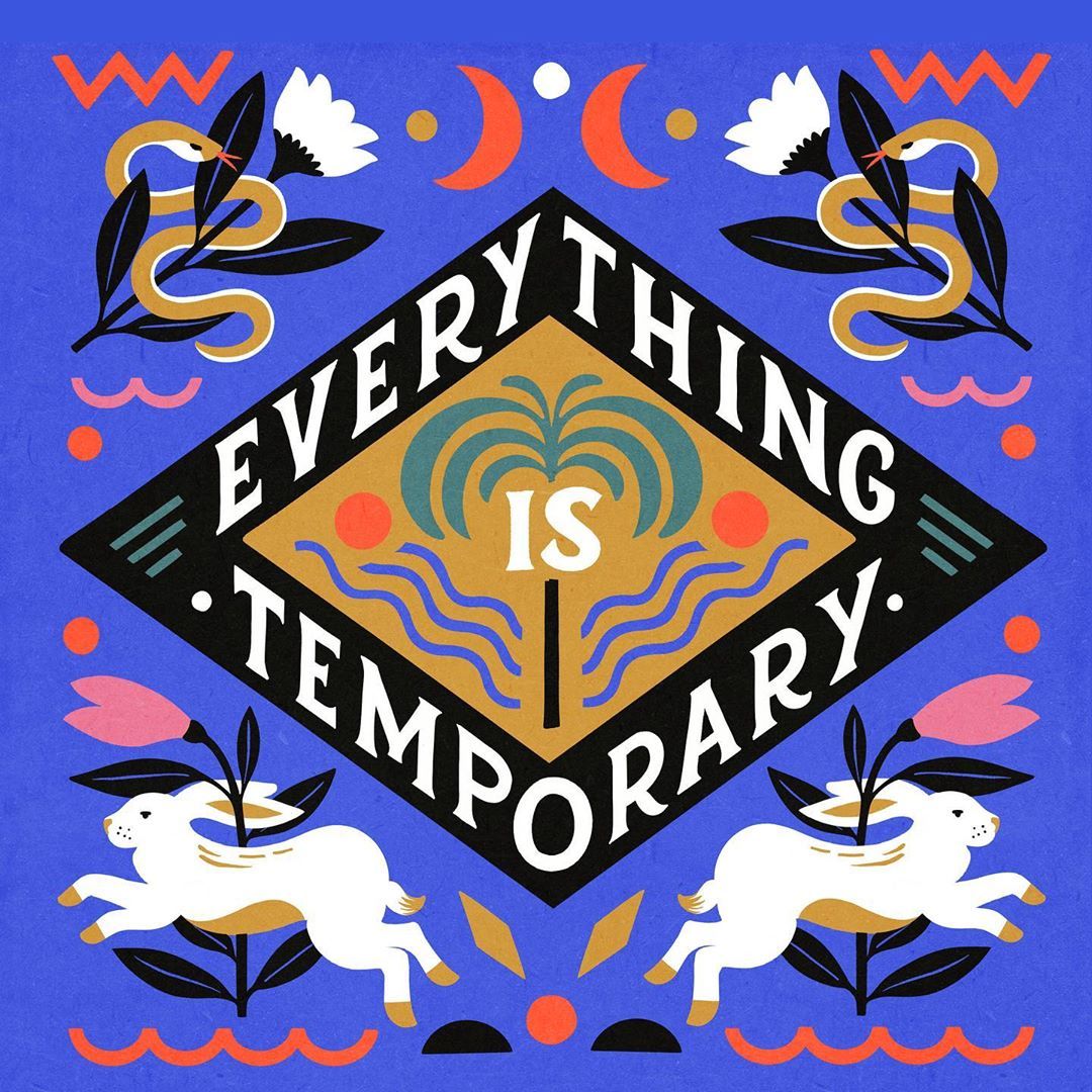 SUPER NICE LETTERS➖CARMI GRAU on Instagram: “Everything Is Temporary”