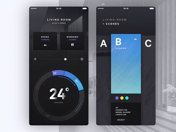 Smart Home Visual Language by Alex Sol | Dribbble