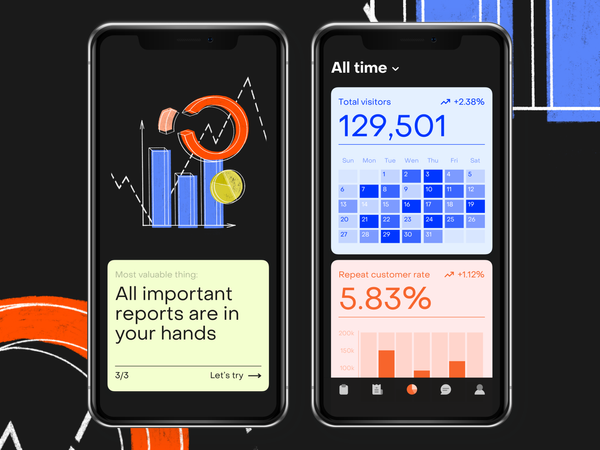 Business analytics app by Yehor Kosinov on Dribbble
