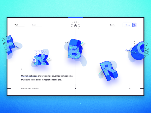 FRBRG — Home / Header by Igor Mahr - Dribbble