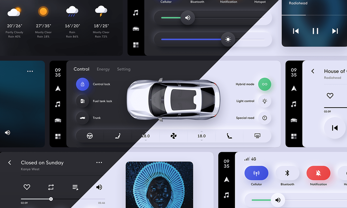 Car UI Concept on Behance