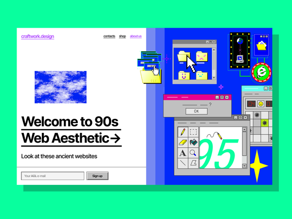 Ok, 2020. Here are ‘90s by Craftwork for Craftwork Studio on Dribbble