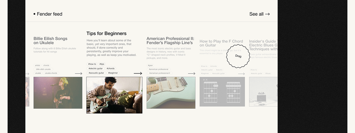 Fender Website — UX/UI Concept on Behance