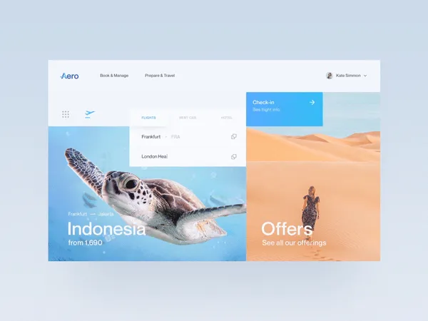 Aero - Flight Booking UI/UX by Daniel Tan - Dribbble