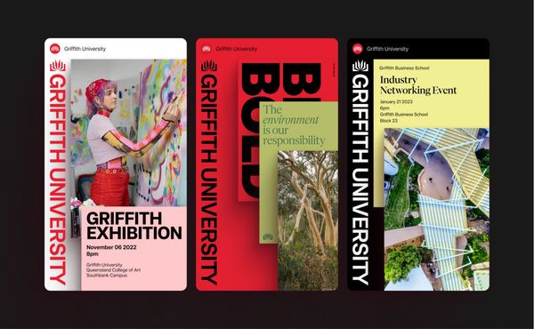Brand New: New Logo and Identity for Griffith University by Lovework Studio