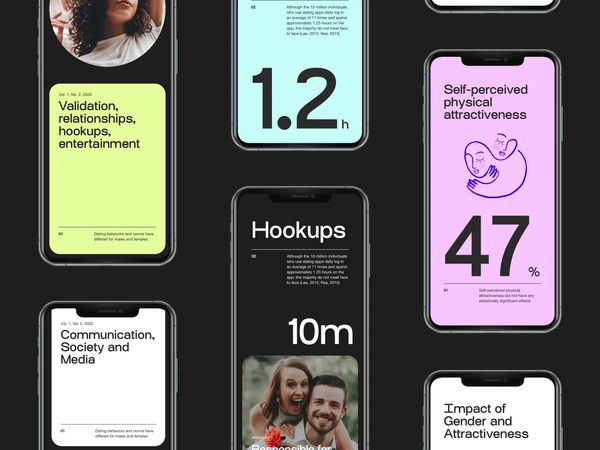 Dating app—Data and stats screens by Hrvoje Grubisic on Dribbble