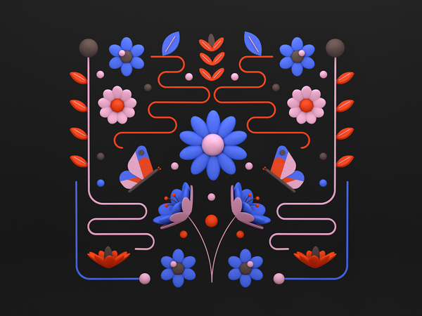 Florals 02 by Meeta Panesar on Dribbble