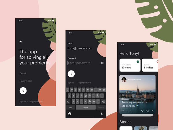 Mason - App templates pt.2 by Lucie Bajgart - Dribbble
