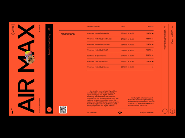 Nike NFT by Matthew Hall on Dribbble