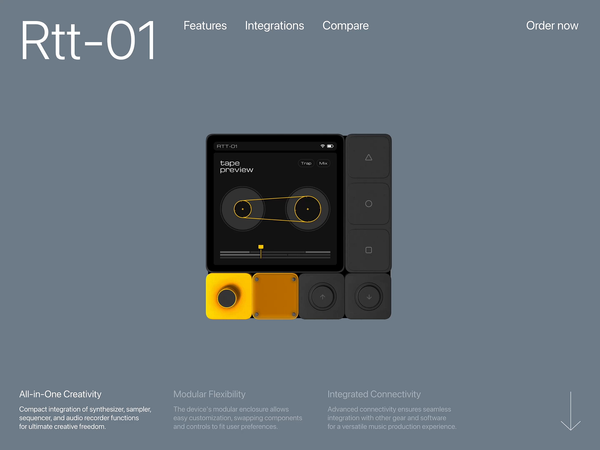 Rtt-01 music plugin by Filip Legierski for Riotters on Dribbble