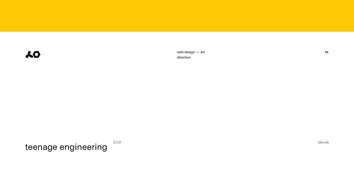 teenage engineering on Behance