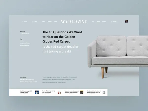 Wmag Fashion Category by Slava Kornilov - Dribbble