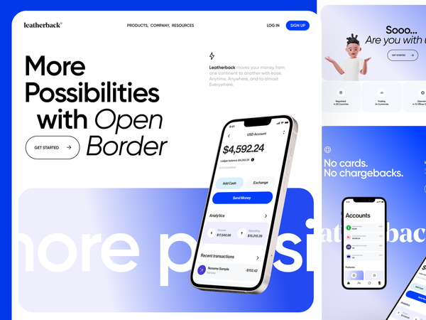 A new way in cross-border payments by Cuberto on Dribbble