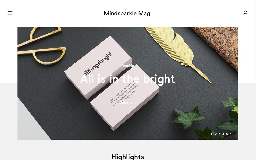 Mindsparkle Mag – High quality designblog highlighting the best of beautiful Design, Website and …