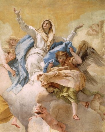 assumption-by-giovanni-battista-tiepolo-fresco-detail-oratory-of-illustration-id146267090