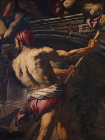 Fine art : The Plague in Venice, by Antonio Zanchi, 1665 - 1666 about, 17th Century, oil on canvas,…