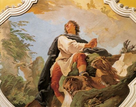 the-prophet-daniel-by-giovanni-battista-tiepolo-fresco-patriarchal-illustration-id146267085