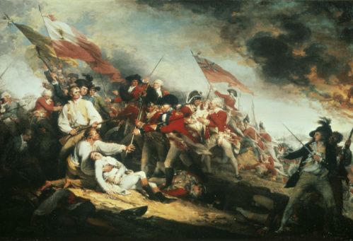Fine art : The Death of General Warren at the Battle of Bunker Hill, 17 June 1775 by John Trumbull …