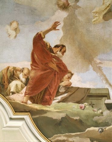 assumption-by-giovanni-battista-tiepolo-fresco-detail-oratory-of-illustration-id146267089