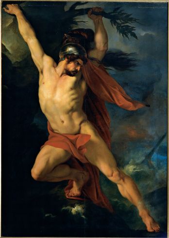 Fine art : Ajax Son of Oileus, by Sabatelli Francesco, 1829, 19th Century, oil on canvas