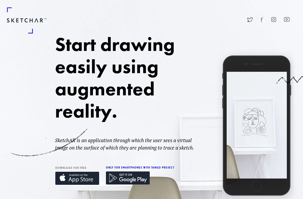 SketchAR. Start drawing easily using augmented reality