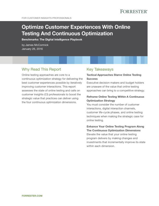 Online-CX-Testing-Optimization