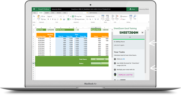 Sheetzoom - Learn Excel Online Training and Tutorials