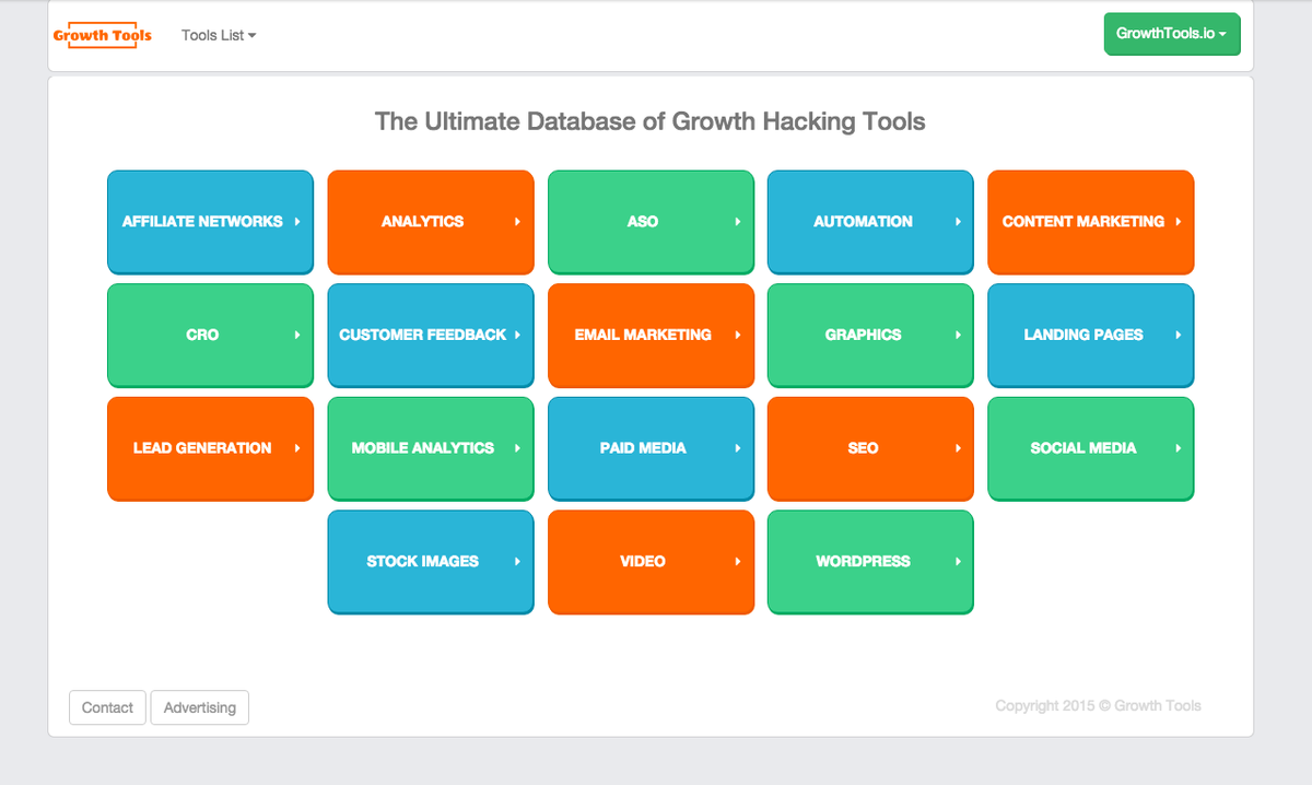 564 Growth Hacking Tools | Marketing Tools