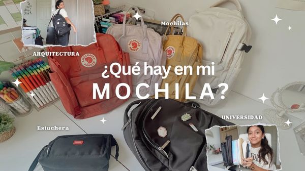 ¿Qué hay en mi mochila? / estuchera, estudiante arquitectura, haul 💻📚🪴📝