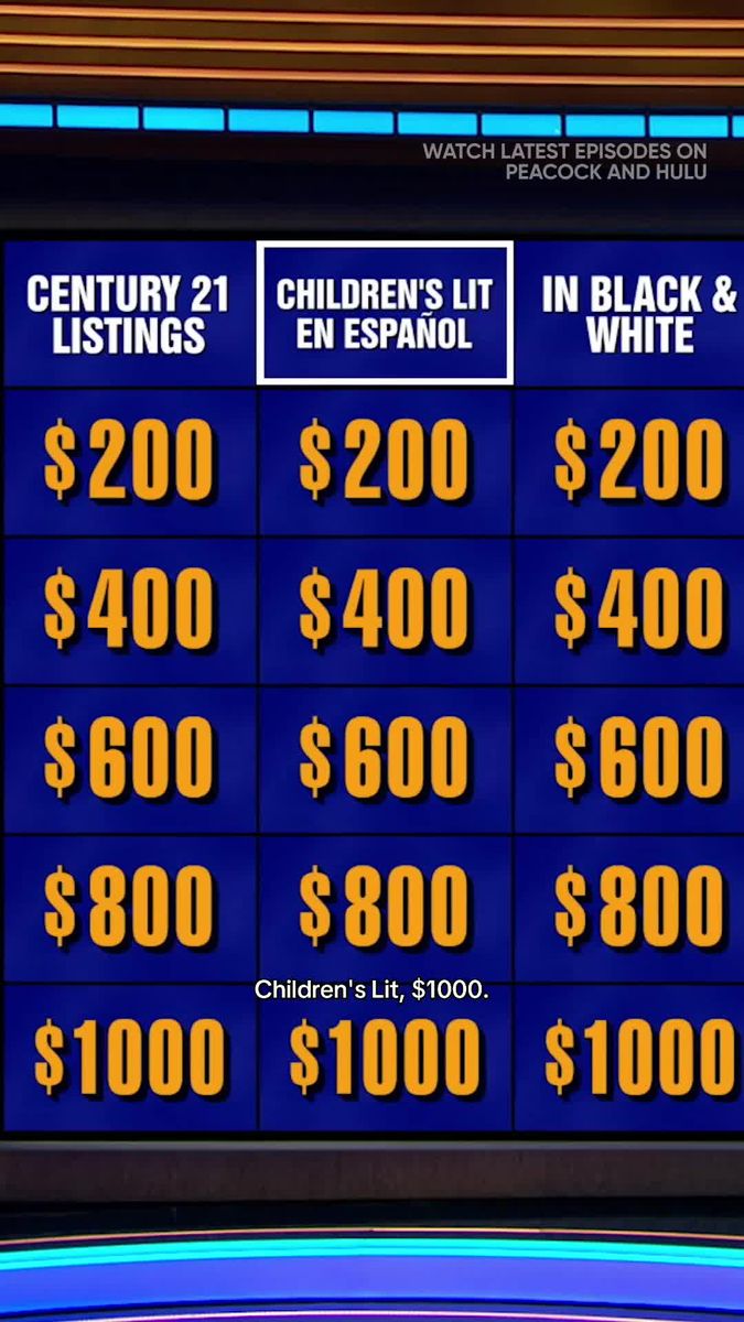 JeopardyChildrensLit