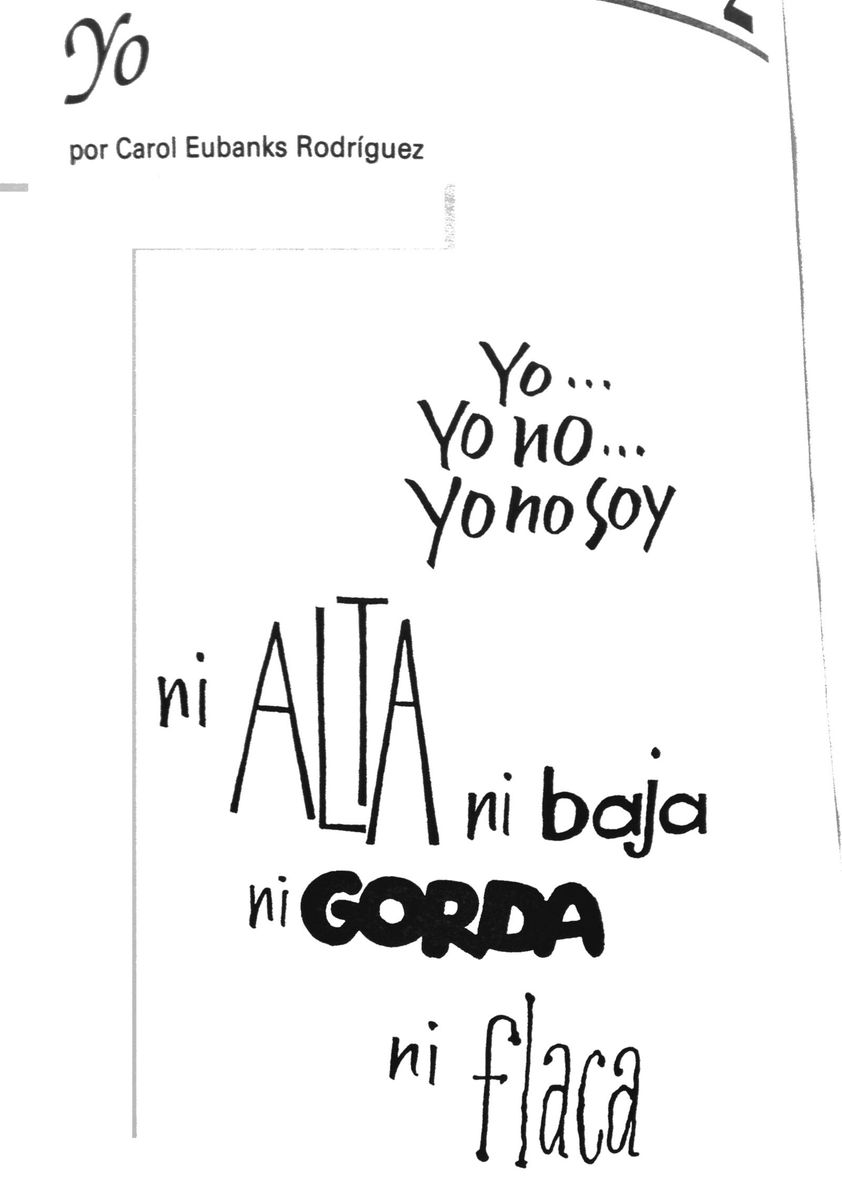 "Yo" por Carol Eubanks Rodríguez