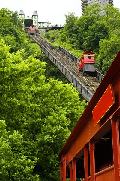 Duquesne Incline in Pittsburgh, Pennsylvania, USA ...