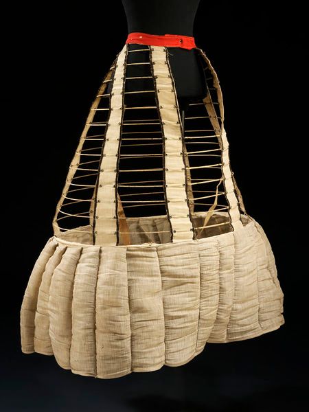 Circa 1867 cage crinoline, United Kingdom.