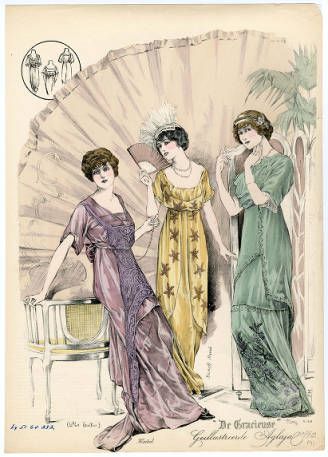 1910-13, Plate 105: Costume Institute Fashion Plates
