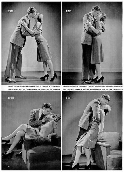 How to Kiss, from LIFE magazine 1942