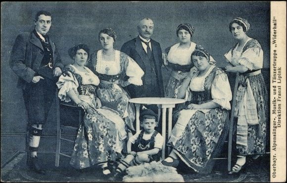 Oberbayr. Alpensänger Musik Tänzertruppe Widerhall